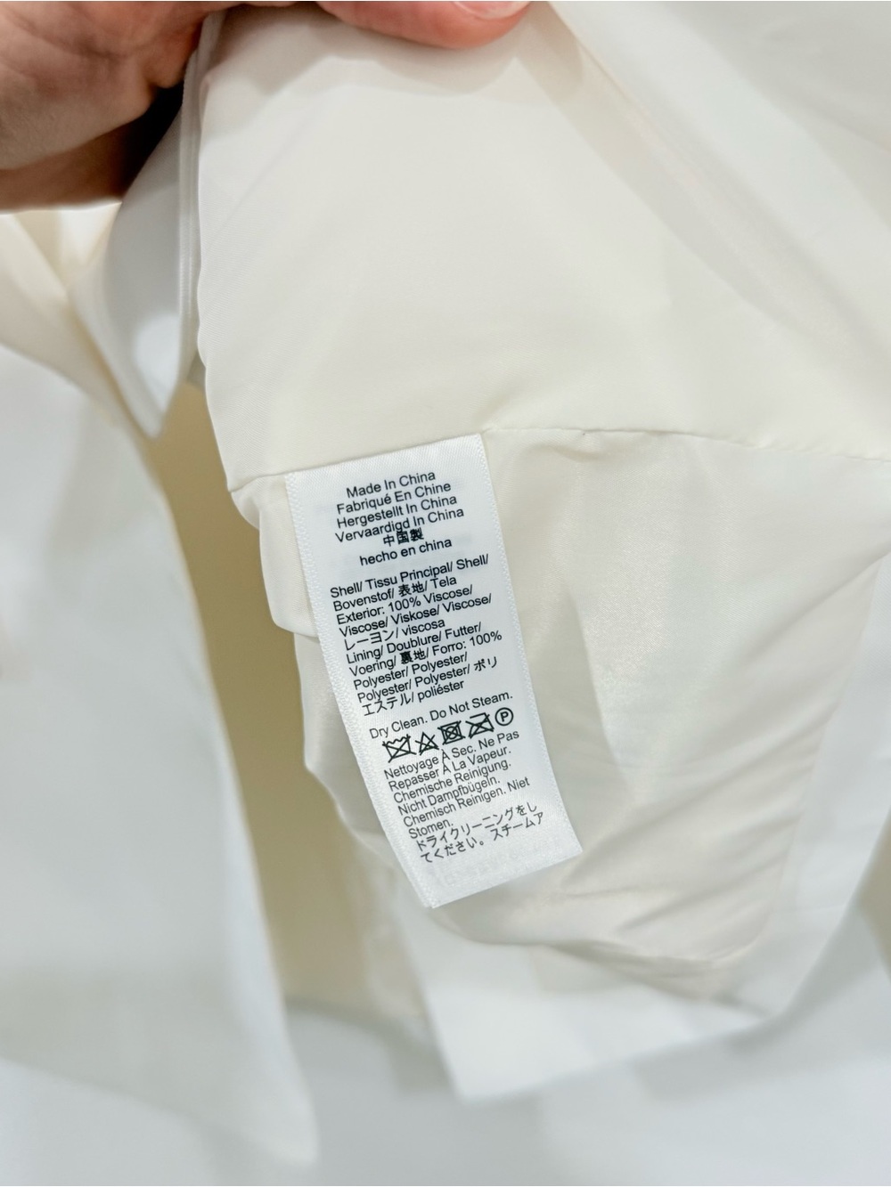 J.Crew Tuxedo Blazer In Drapey Viscose White Women's Size 00 - Picture 5 of 5